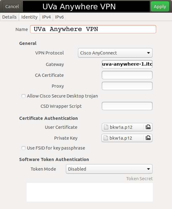 uva anywhere vpn new cert