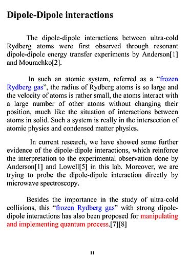 Dipole-Dipole Interactions: part 1 of 7
