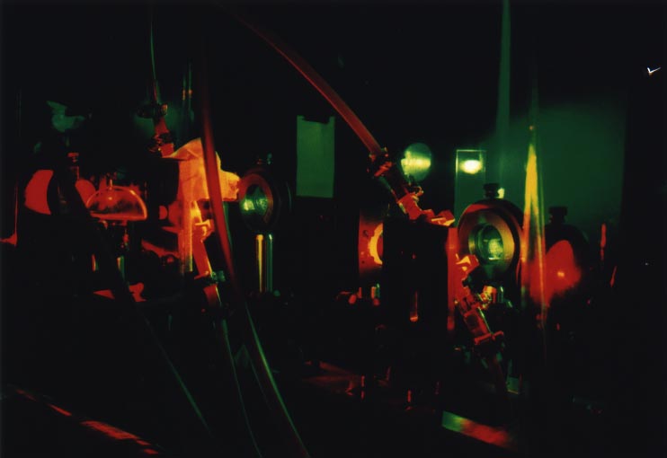 a dye laser used in the lab